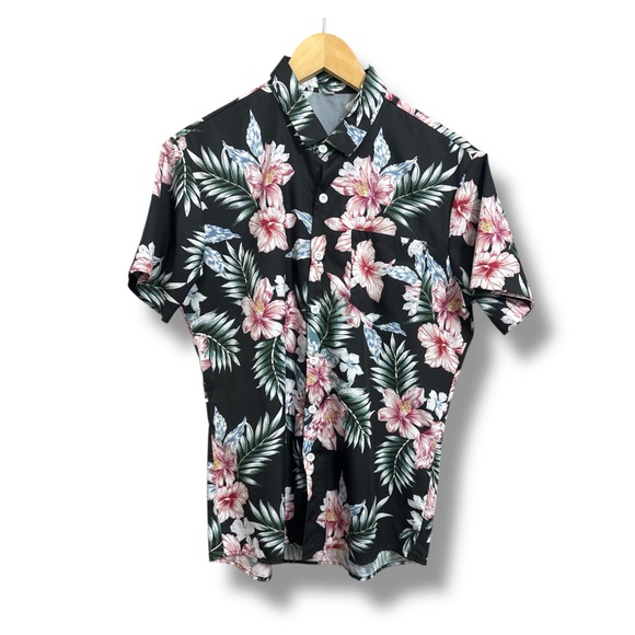 Other - Floral Black and Pink Men's Shirt